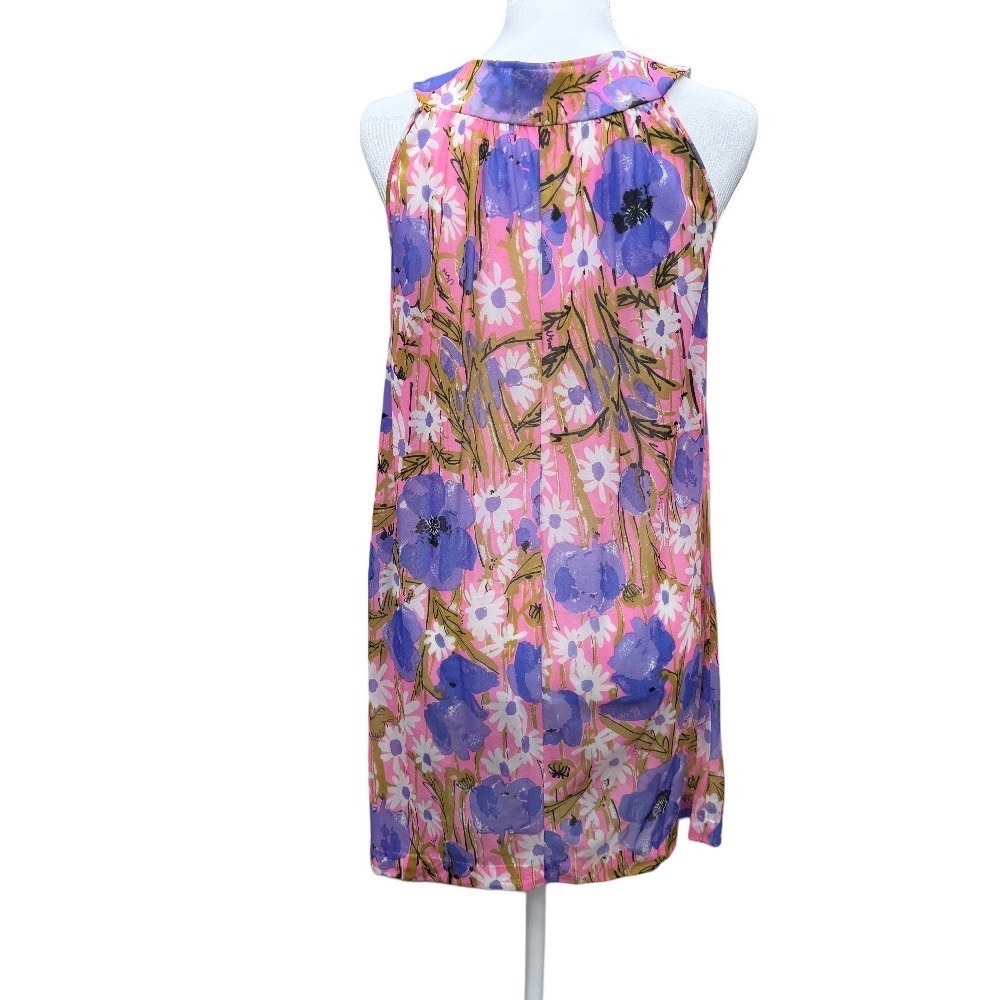 Vintage 60s Vera Formfit Rogers Pink Floral Chemise Sheer Nightgown Small Loose - Picture 12 of 13